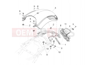 MOTOGUZZI Audace 1400 Carbon ABS Rear mudguard