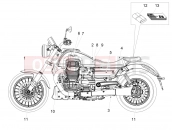 Decal - Motoguzzi Audace 1400 Carbon ABS 2018