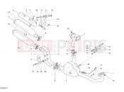 DUCATI 2008 Monster S4RS EXHAUST SYSTEM » EXHAUST SYSTEM