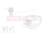 APRILIA SCARABEO 2001 Scarabeo 50 Ditech FRAME » Rear headlight - Top box