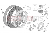 APRILIA SCARABEO 2001 Scarabeo 50 Ditech FRAME » Rear wheel - disc brake
