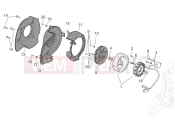 APRILIA SCARABEO 2002 Scarabeo 50 Ditech ENGINE » Flywheel