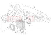 APRILIA SCARABEO 2004 Scarabeo 50 Ditech ENGINE » Cylinder - Piston