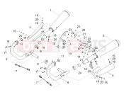 Exhaust pipe - Motoguzzi V9 Bobber 850 ABS 2016