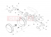 Front lights - Motoguzzi V9 Roamer 850 ABS 2016