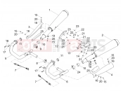 Exhaust pipe - Motoguzzi V9 Roamer 850 ABS 2019
