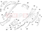 PIAGGIO MP3 125 ie 2008-2011 (EMEA) Side cover - Spoiler