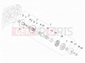 vespa GTS 300 4V ie ABS (USA) Driven pulley