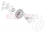 vespa GTS 300 4V ie ABS (USA) Rear wheel