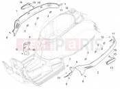 vespa GTS 300 4V ie ABS (USA) Side cover - Spoiler
