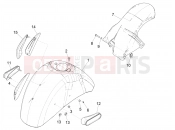 vespa GTS 300 4V ie ABS (USA) Wheel huosing - Mudguard