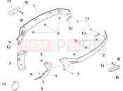 vespa GTV 300 / GTV 300 Touring 4V ie (USA) Side cover - Spoiler