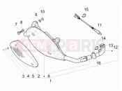 vespa GTV 300 / GTV 300 Touring 4V ie (USA) Silencer