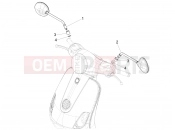 vespa GTV 300 / GTV 300 Touring 4V ie (USA) Driving mirror/s