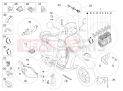 vespa GTV 300 / GTV 300 Touring 4V ie (USA) Main cable harness