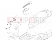 vespa GTS 300 Super ie Remote control switches - Battery - Horn