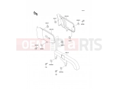 Side Covers/Chain Cover - Kawasaki EL250 (EL250-E1) 1991