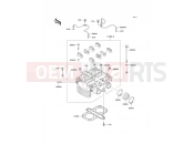 Cylinder Head - Kawasaki KLE500 (KLE500-A2) 1992