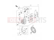 Front Caliper - Kawasaki KDX200 (KDX200-E6) 1994