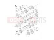 Transmission - Kawasaki GPZ500S (EX500-E3) 1996