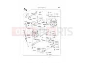 Carburetor - Kawasaki GPZ500S (EX500-E3) 1996