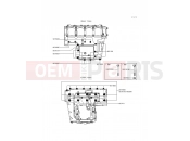 KAWASAKI NINJA ZX-9R (ZX900-D1) Crankcase Bolt Pattern