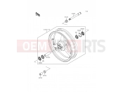 KAWASAKI NINJA ZX-9R (ZX900-D1) Front Hub