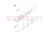 KAWASAKI KMX125 (KMX125-B10) Gear Change Drum/Shift Fork(s)