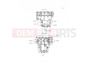 KAWASAKI NINJA ZX-6R (ZX600-G2) Crankcase Bolt Pattern