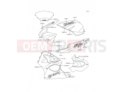 KAWASAKI NINJA ZX-6R (ZX600-G2) Decals(Green/Gray)