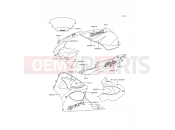 KAWASAKI NINJA ZX-6R (ZX600-G2) Decals(Gray/Gray)