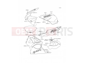 KAWASAKI NINJA ZX-6R (ZX600-H2) Decals(Green/Gray)