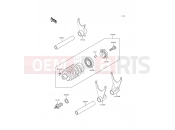 KAWASAKI ZXR400 (ZX400-L9) Gear Change Drum/Shift Fork(s)