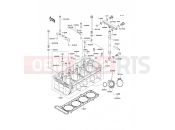 KAWASAKI ZZ-R1100 (ZX1100-D7) Cylinder Head