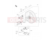 KAWASAKI ZZ-R1100 (ZX1100-D7) Front Hub