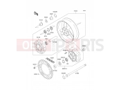 KAWASAKI ZZ-R1100 (ZX1100-D7) Rear Hub