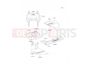 KAWASAKI 1999 Decals(Beige/Silver)