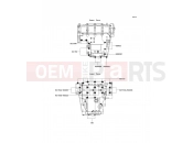 KAWASAKI NINJA ZX-6RR (ZX600-K1H) Crankcase Bolt Pattern