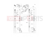 KAWASAKI NINJA ZX-6RR (ZX600-K1H) Front Fork