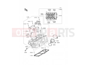 Cylinder Head - Kawasaki ER-6f ABS (EX650D9F) 2009