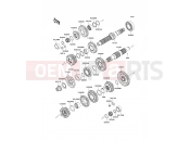 Transmission - Kawasaki ER-6f ABS (EX650D9F) 2009