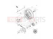 KAWASAKI ER-6f ABS (EX650FCF) Rear Hub