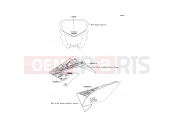 Decals(Ebony) - Kawasaki D-TRACKER 125 (KLX125DDF) 2013