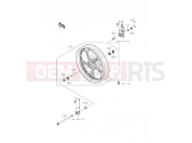Front Hub - Kawasaki NINJA 300 ABS (EX300BDF) 2013
