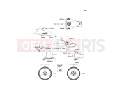 KAWASAKI NINJA ZX-10R (ZX1000JDF) Decals(White)