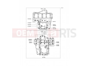 KAWASAKI Z1000SX (ZX1000GDF) Crankcase Bolt Pattern