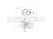 Crankcase Bolt Pattern - Kawasaki VERSYS ABS (KLE650DEF) 2014