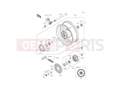 KAWASAKI NINJA ZX-10R ABS (ZX1000KFFA) Rear Hub