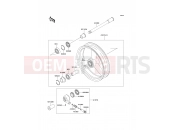 KAWASAKI ZXR750 (ZX750-L1) Front Hub
