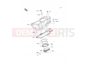 Cylinder/Piston(s) - Kawasaki VERSYS (KLE650B7F) 2007